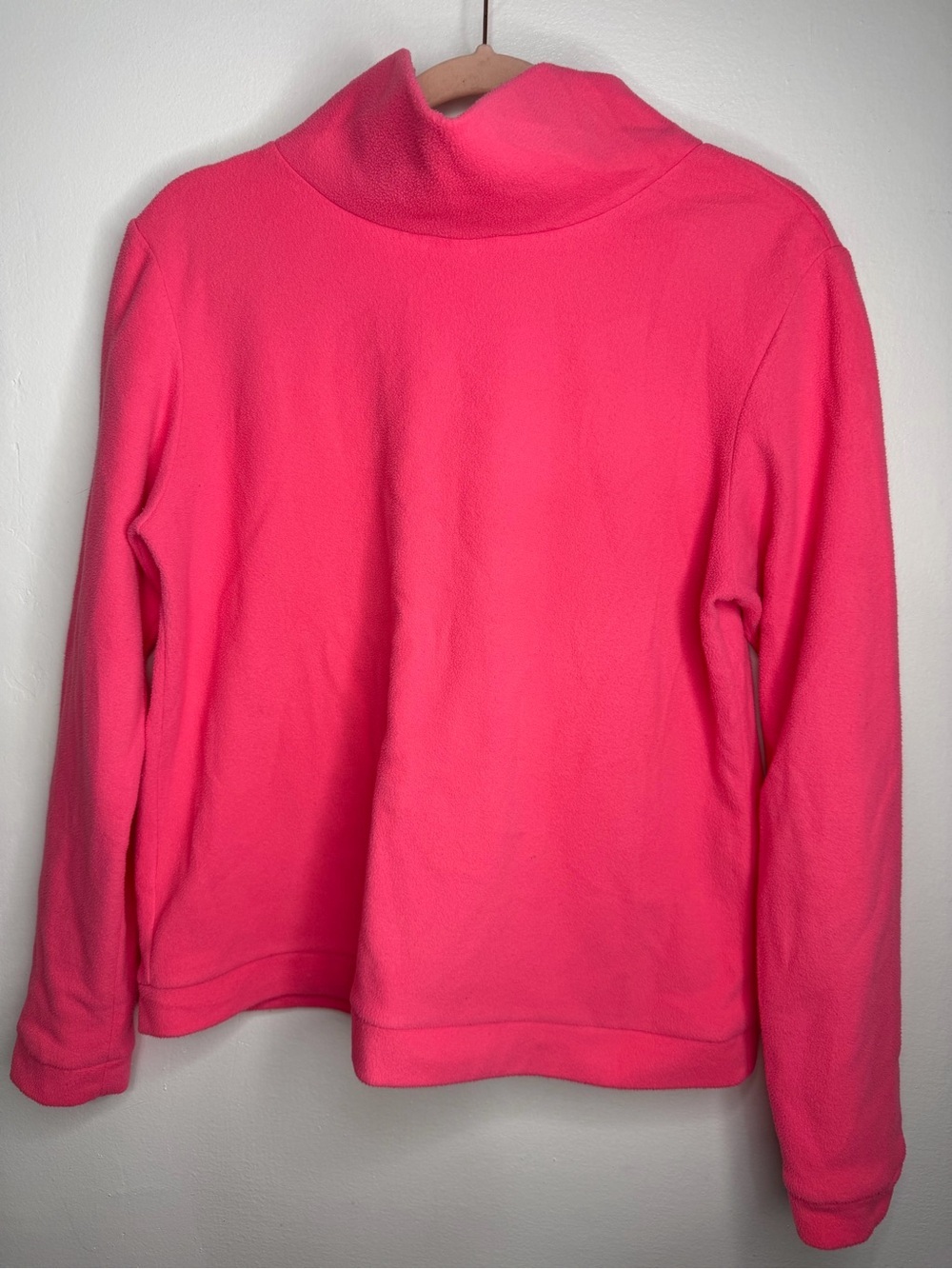 DUDLEY STEPHENS PARK SLOPE TURTLENECK SWEATER IN NEON PINK - Picture 4 of 7